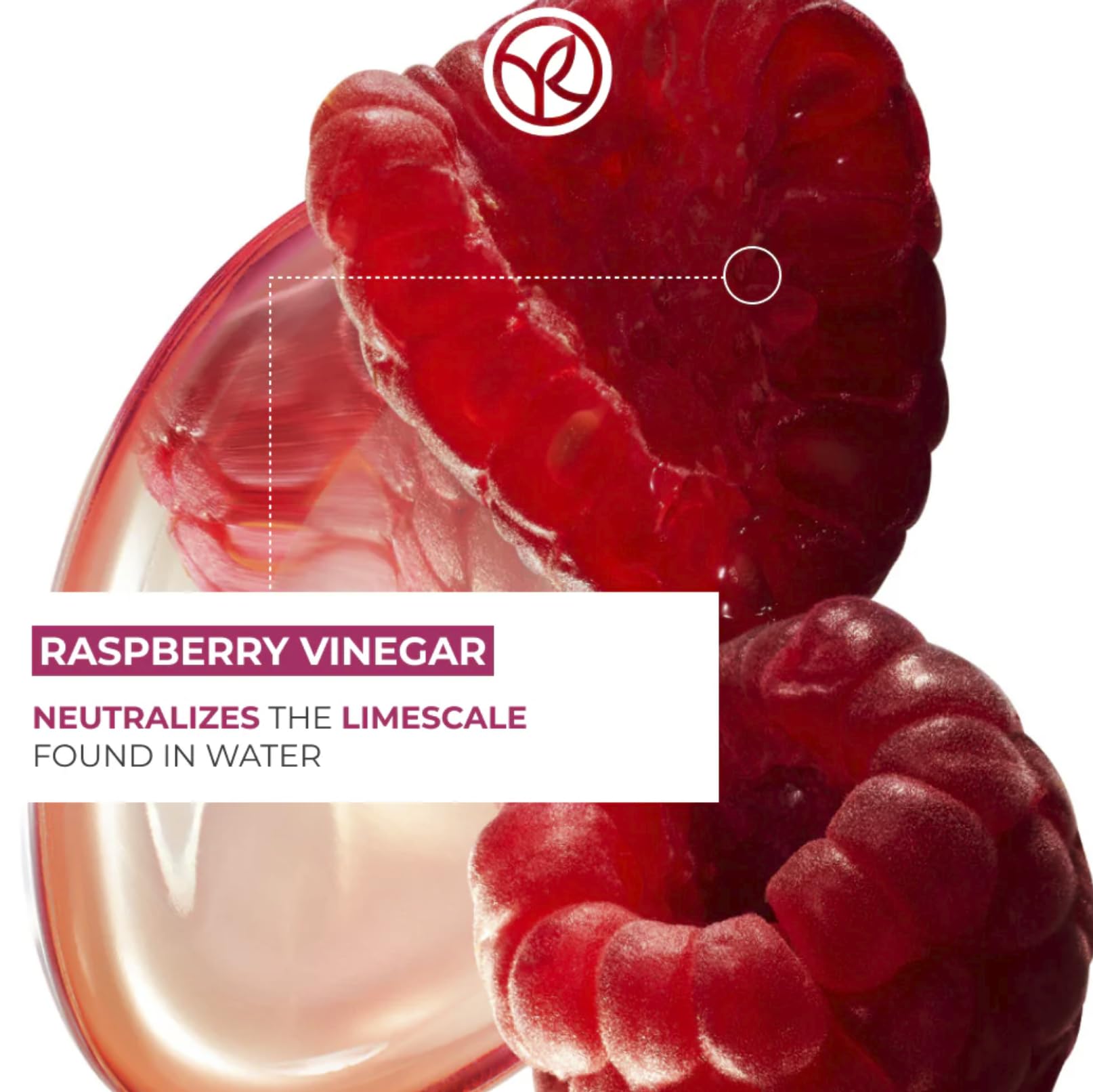 Yves Rocher Raspberry Vinegar & Shampoo Set – Shine, Silkiness & Color Boost (400 ml + 300 ml)
