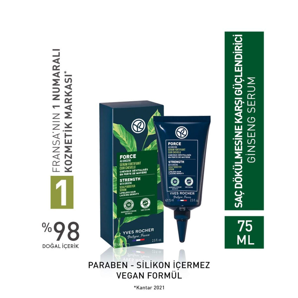 Yves Rocher Serum Force Intensive Scalp Booster – Strength Serum for Hair, 75 ml / 2.5 fl oz
