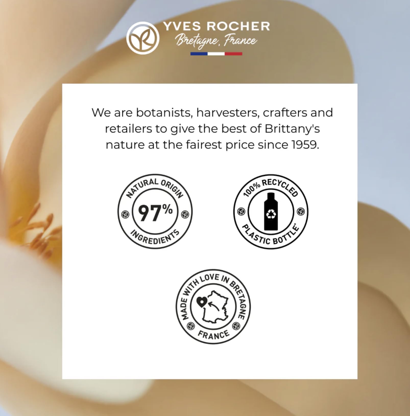 Yves Rocher Monoï de Tahiti Monoi Moisturizing Pearly Body Shimmer Oil – Lightweight Hydration & Glow