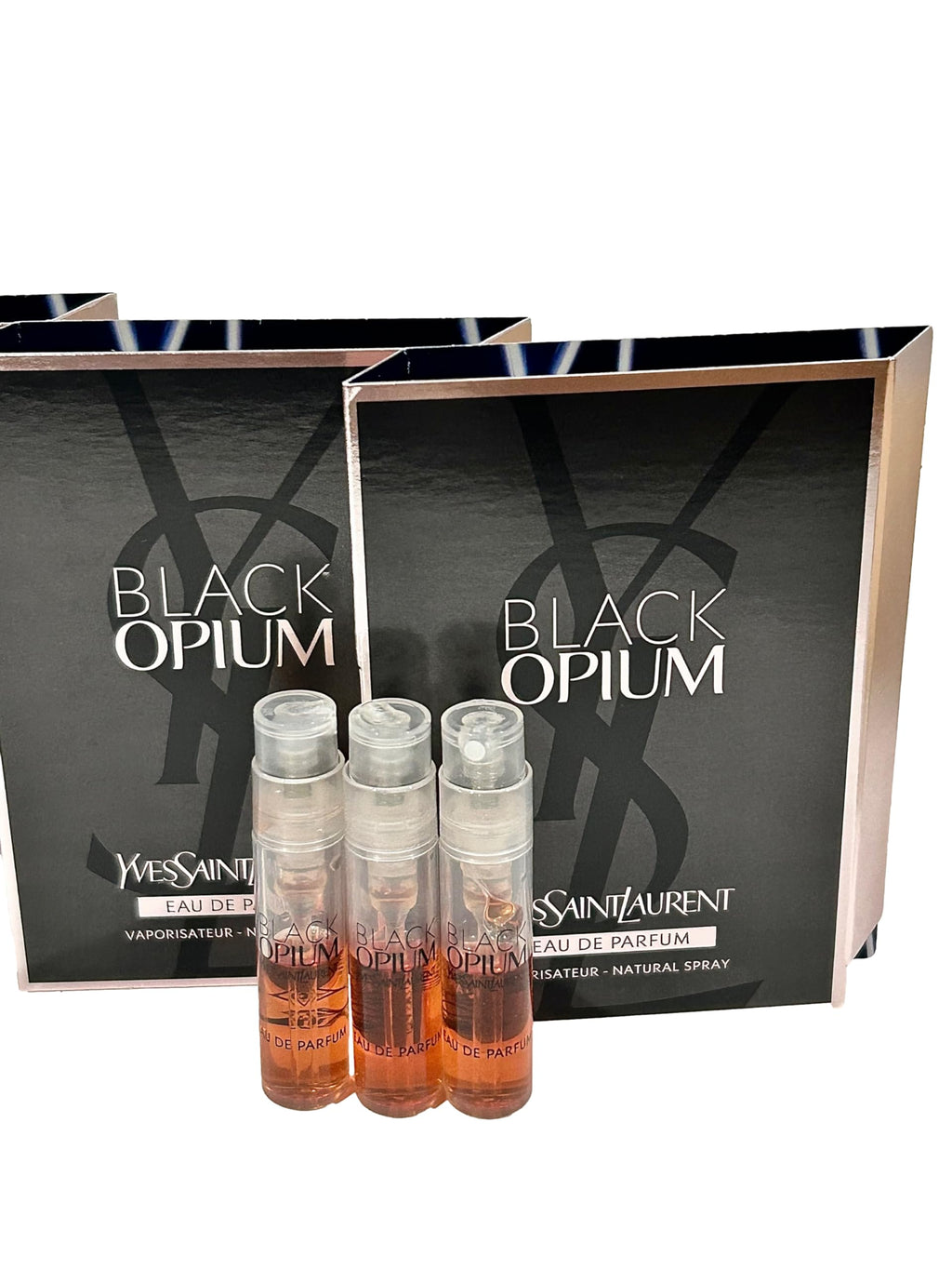 Yves Saint Laurent Black Opium EDP Sample Set — 3 Mini 1.2 ml Sprays for Women