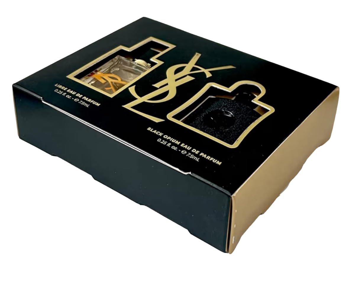 Yves Saint Laurent Black Opium & Libre Mini Travel Size Set – 2x 7.5 ml Fragrance Samples