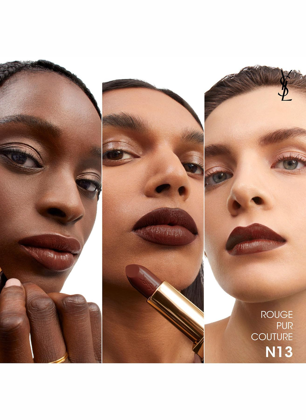 Yves Saint Laurent Rouge Pur Couture Satin Lipstick N13 Effortless Maroon – Long-Lasting Cream Lip Color