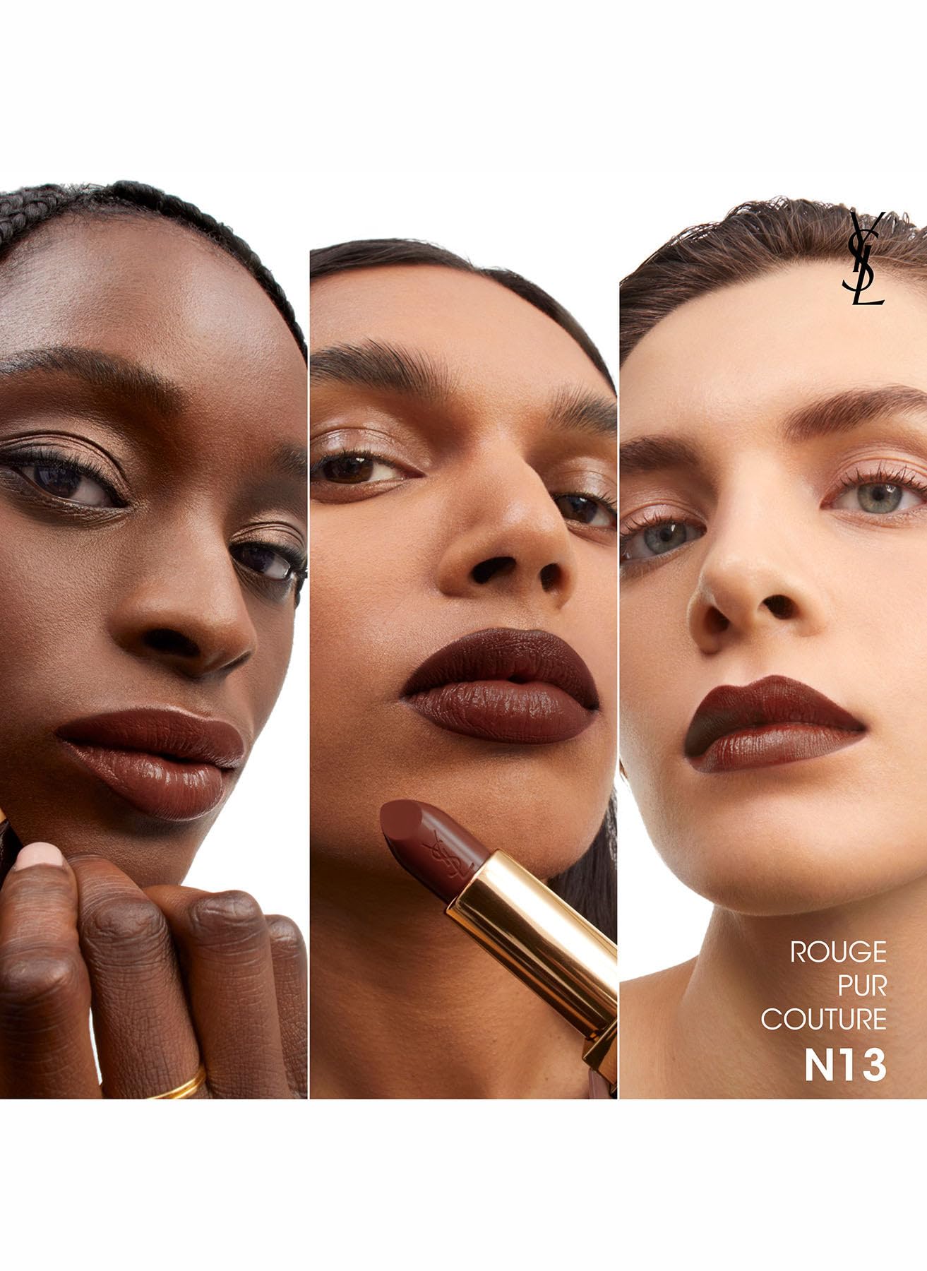Yves Saint Laurent Rouge Pur Couture Satin Lipstick N13 Effortless Maroon – Long-Lasting Cream Lip Color