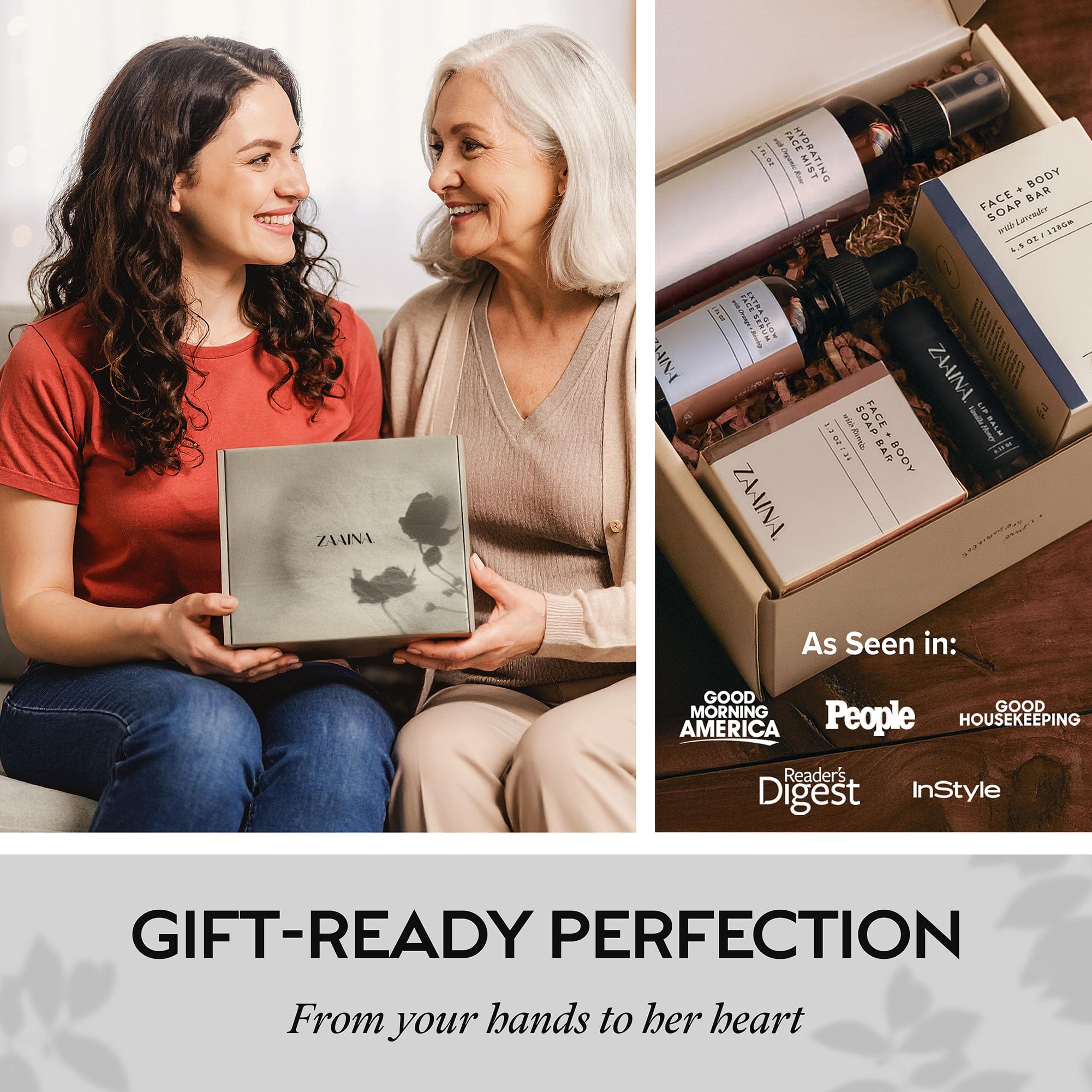 ZAAINA Spa Gifts for Women – Relaxing Home Spa Gift Set for Her | Gift Box for Moms, Wives & Friends
