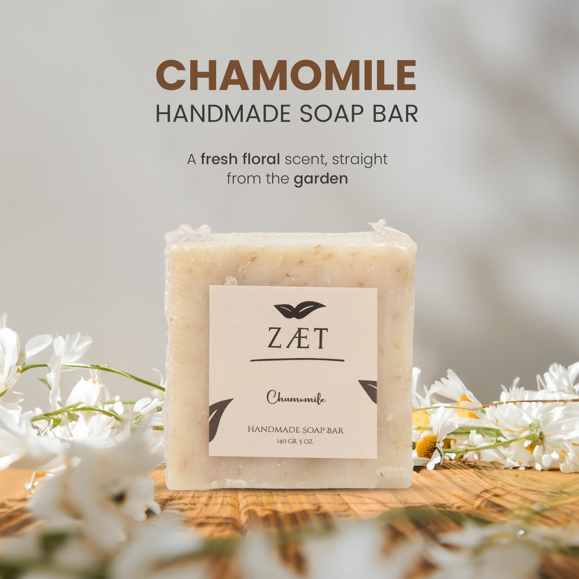 ZÆT Chamomile Soap Bar - 8 Pack | Gentle Daily Cleanser