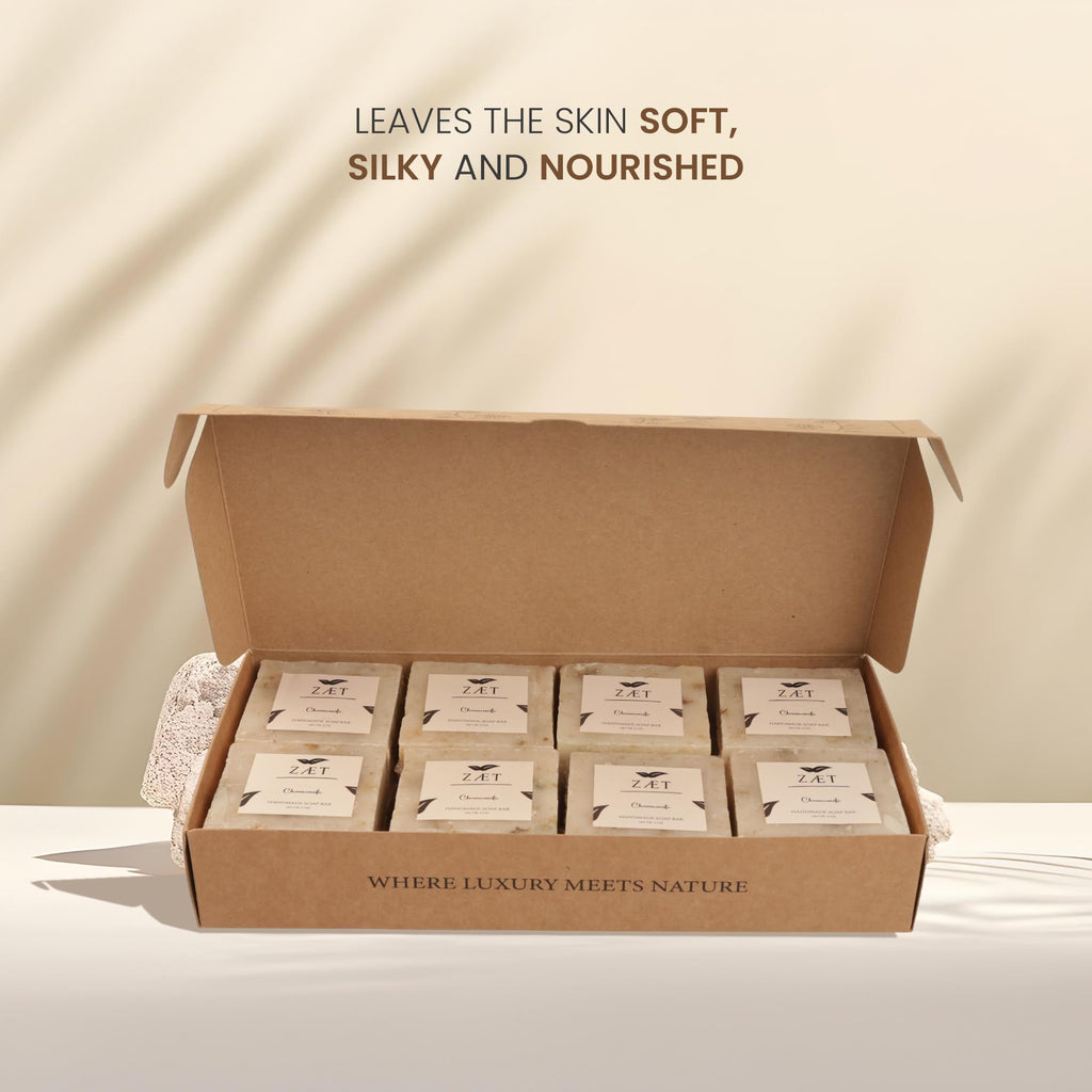 ZÆT Chamomile Soap Bar - 8 Pack | Gentle Daily Cleanser