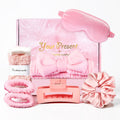 ZAHAT Mini Spa Kit for Girls – Pink Self-Care Gift Set with Eye Mask, Headband, Socks