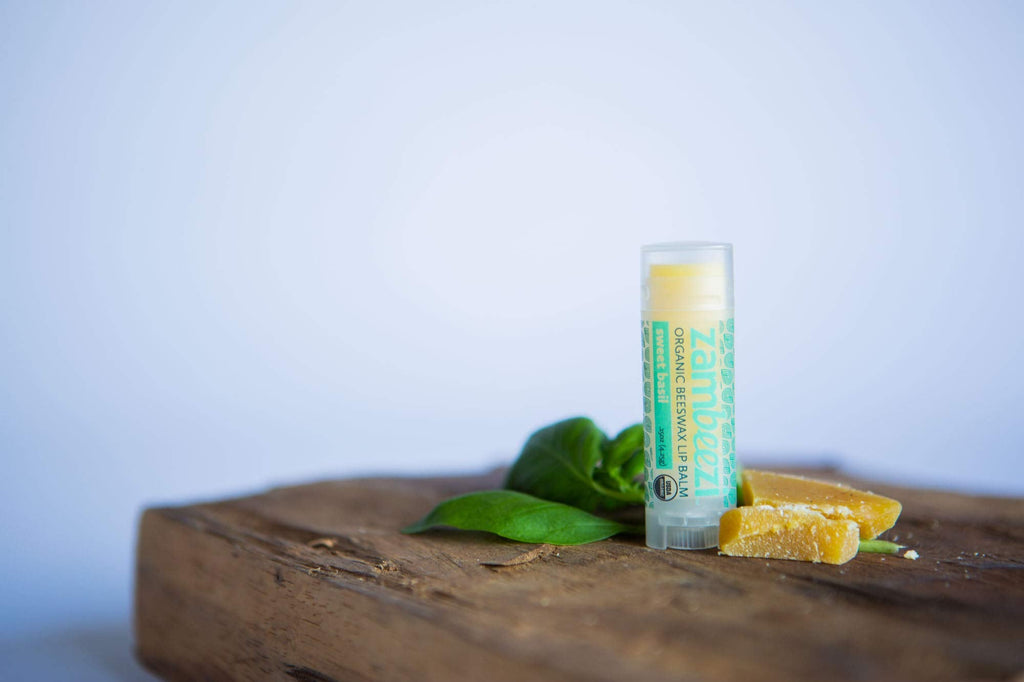 Zambeezi Fair Trade Organic Lip Balm – 6-Pack (Lemongrass, Tangerine, Wild Rose, Sweet Basil, Suncare, Honeybalm) | Ethically Sourced
