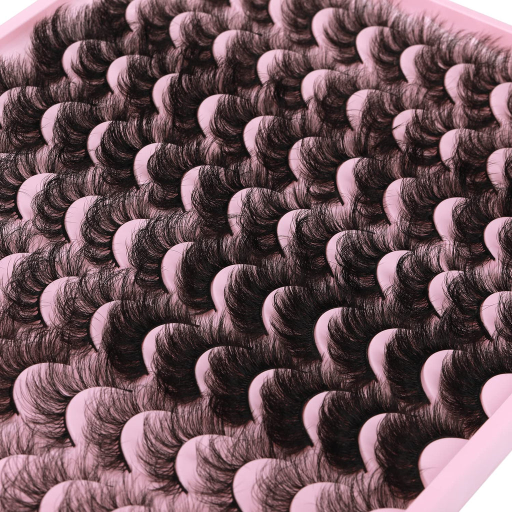 Zanlufly 48 Pairs Mink Lashes – 8 Styles Dramatic Long Faux Eyelashes Pack
