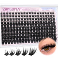 ZANLUFLY Wispy Lash Clusters — D-Curl DIY Eyelash Extensions, 200Pcs, 10-18mm