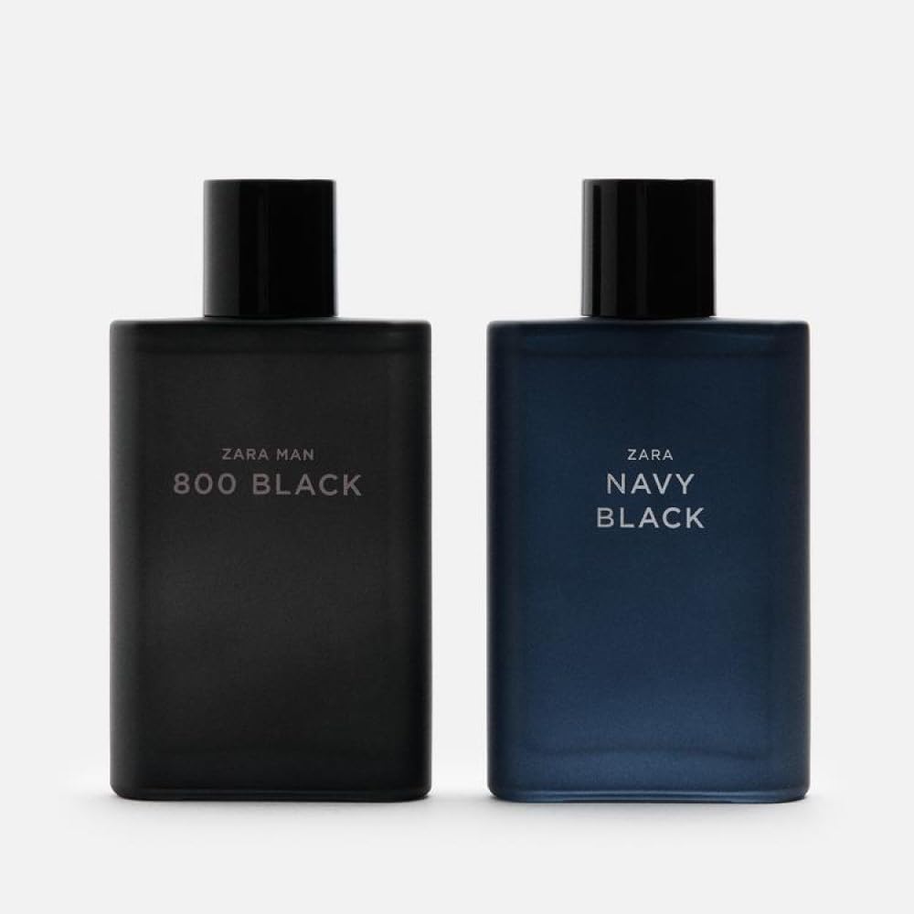 ZARA MAN Navy Black + 800 Black EDT Set – 2x90 ml (3.04 oz) Fragrance Duo