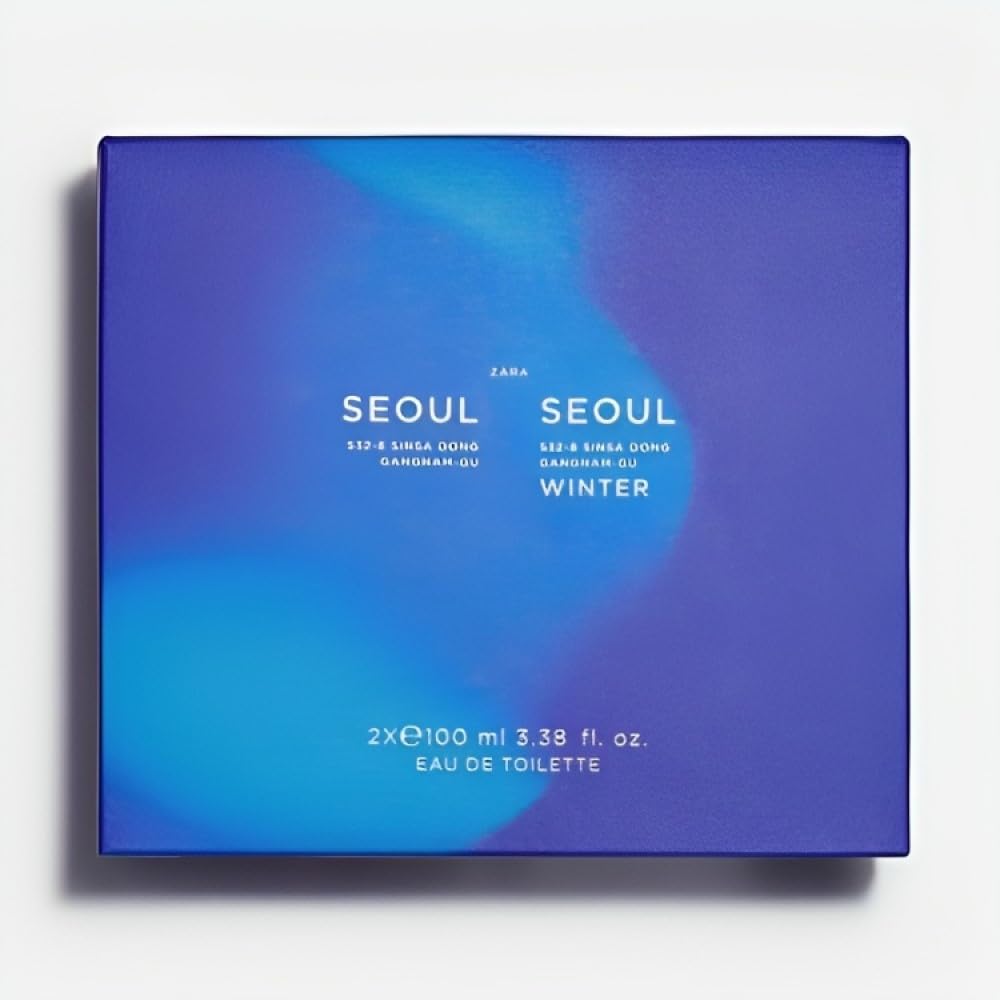 Zara Man Seoul 532-8 Sinsa Dong Gangnam-Gu and Seoul Winter EDT Set - 2 x 100 ml