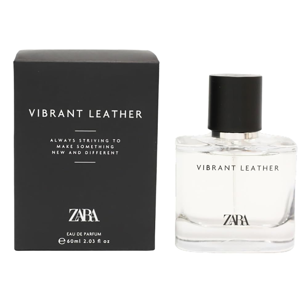 Zara Vibrant Leather EDP for Men – 60 ml | Modern Woody Leather Scent