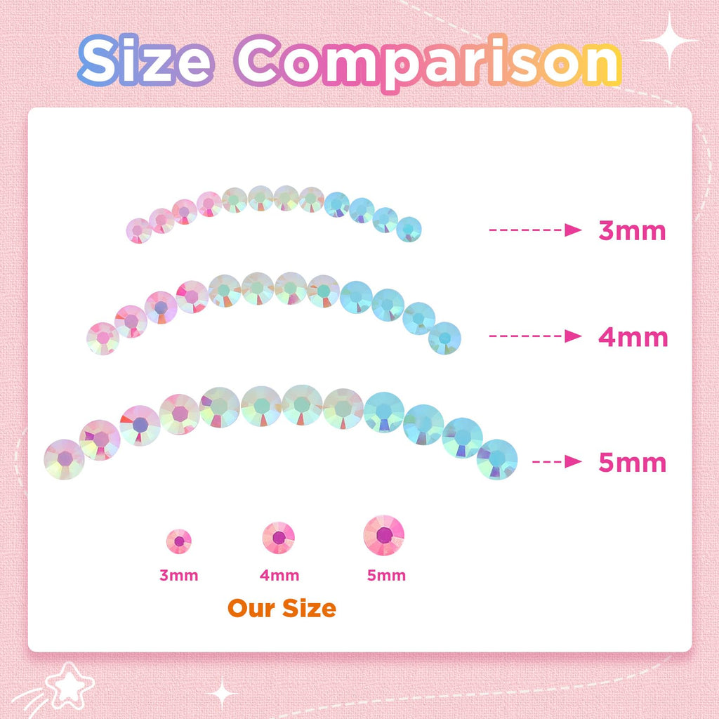 Zefy 40 Colors Resin Jelly Rhinestones – 4mm Bedazzling Kit with 19,000 Pcs & Glue