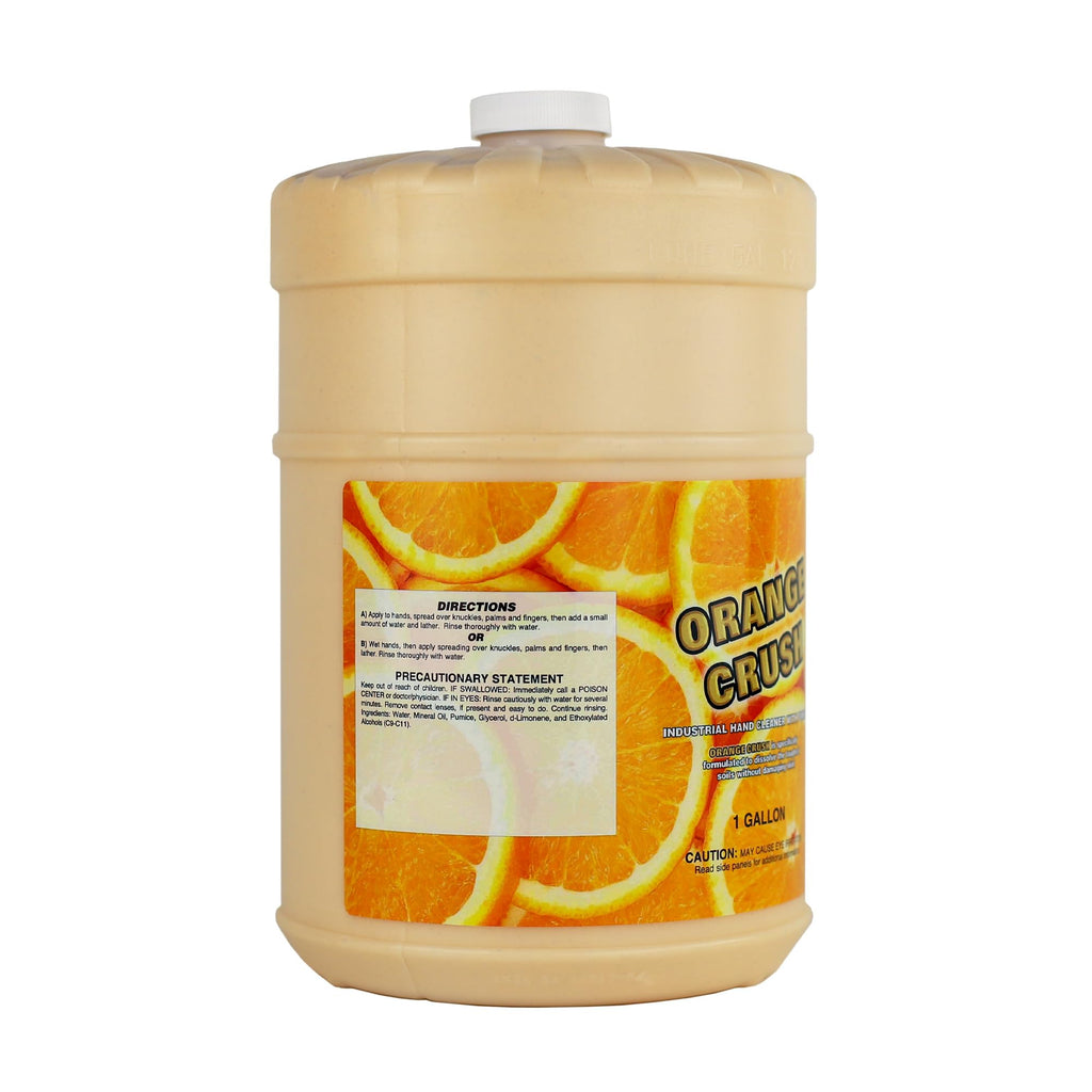 Zenex Orange Crush Hand Soap with Pumice and Skin Conditioners – Industrial Hand Cleaner Citrus Crème Scent | 1 Gallon (4-Pack)