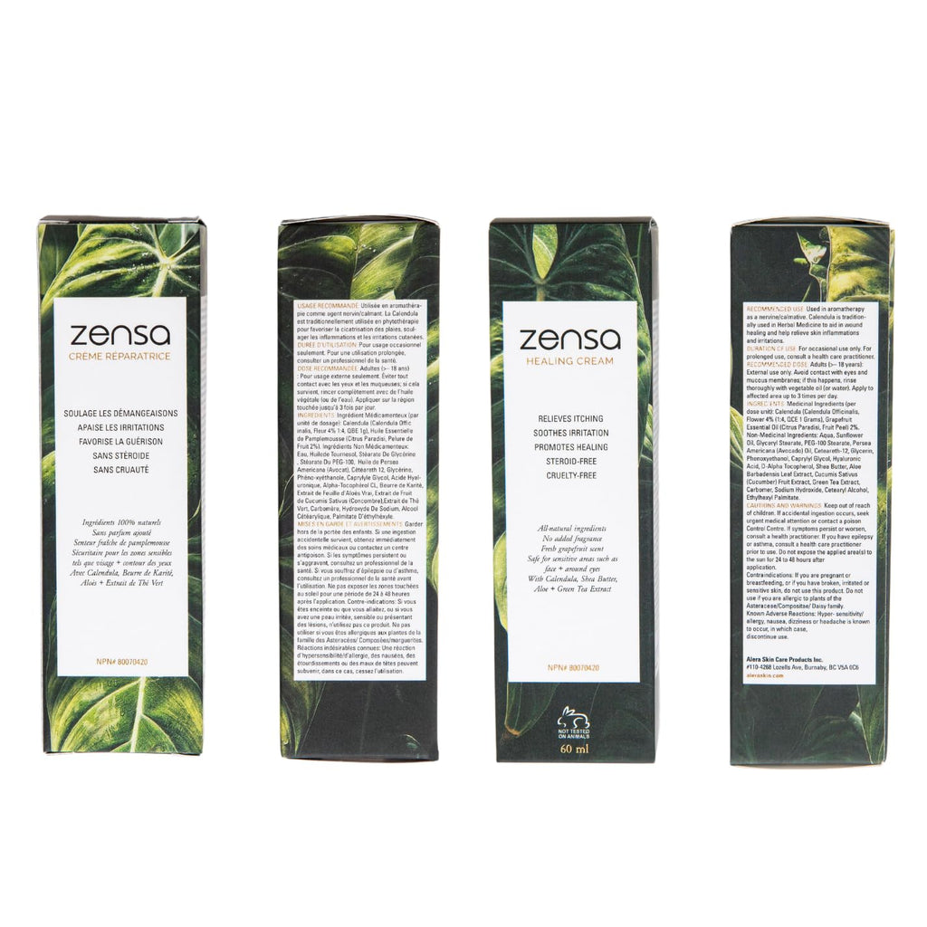 Zensa Healing Cream | Dry Skin Care for Tattoo, Microblading & Waxing Aftercare | 2 oz