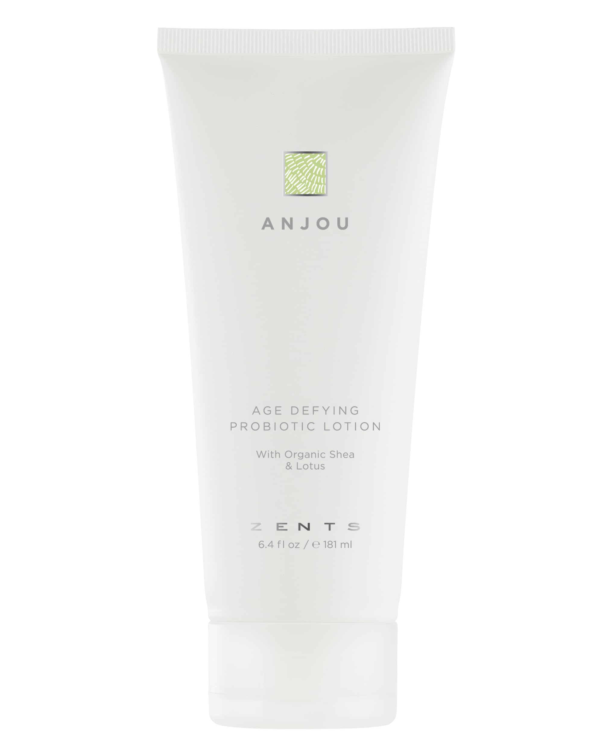 Zents Age-Defying Probiotic Lotion Anjou – Hyaluronic Acid, Shea Butter, 6.4 fl oz