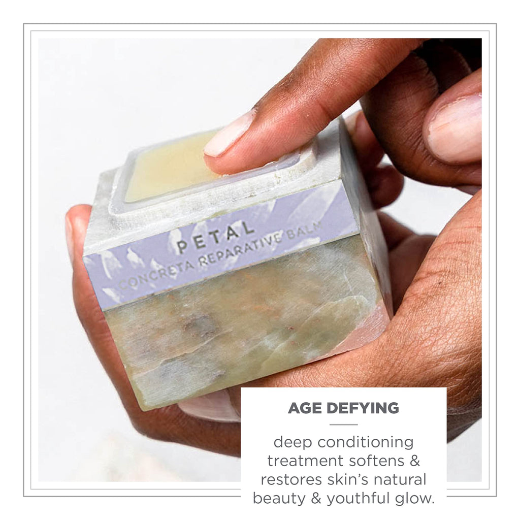 Zents Concreta Firming Repair Balm & Solid Parfum (Petal) | Moisturizing Shea Butter & Coconut Oil | 1.25 fl oz