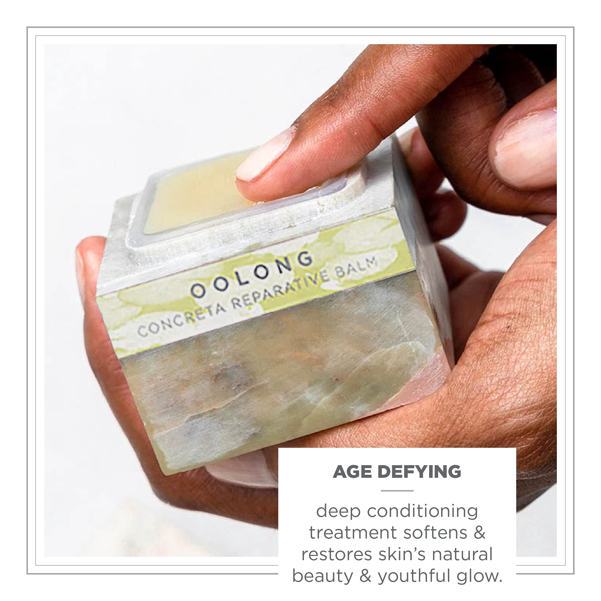 Zents Concreta Firming Repair Balm & Solid Parfum (Oolong) | Moisturizing Shea Butter & Coconut Oil | 1.25 fl oz