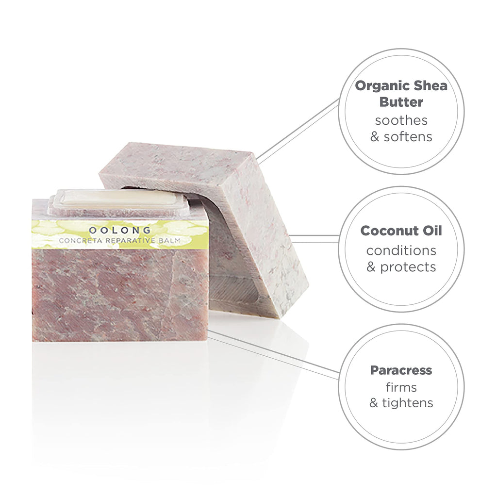 Zents Concreta Firming Repair Balm & Solid Parfum (Oolong) | Moisturizing Shea Butter & Coconut Oil | 1.25 fl oz