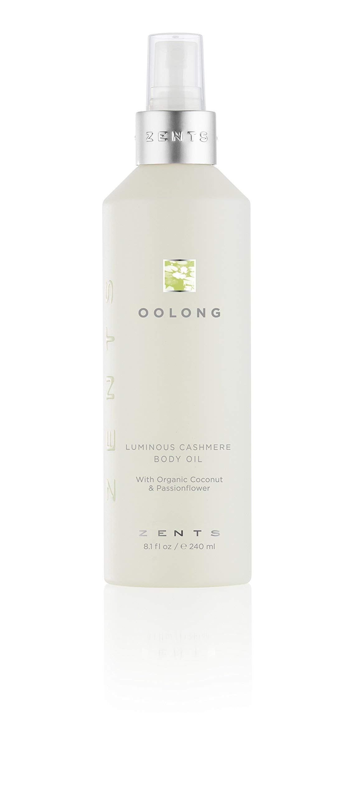 Zents Luminous Cashmere Body Oil (Oolong) | Vitamin E & Organic Coconut Oil | Softens & Smooths Skin | 8 fl oz