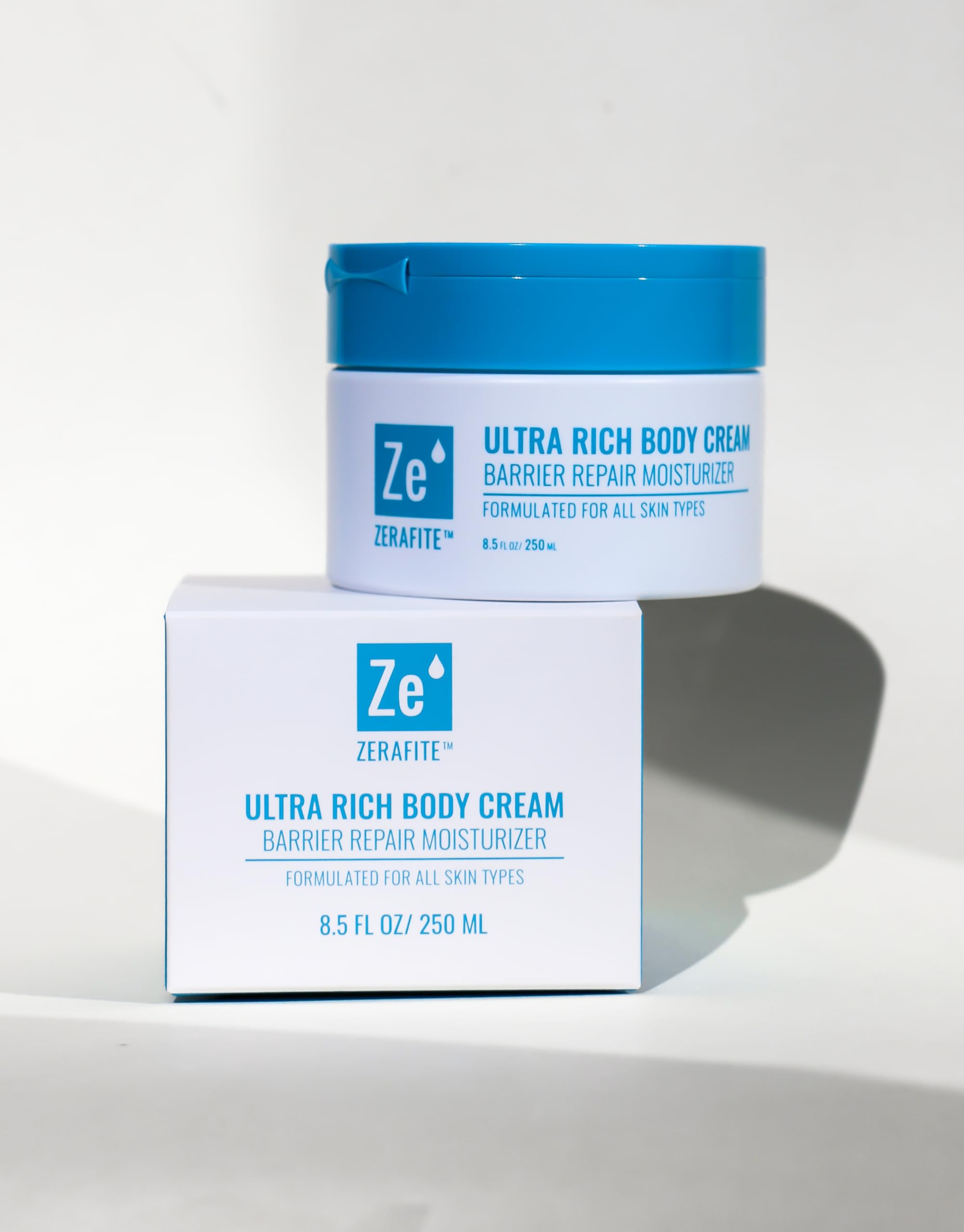 ZERAFITE Ultra Rich Body Cream – Barrier Repair Moisturizer for All Skin Types (8.5 oz)