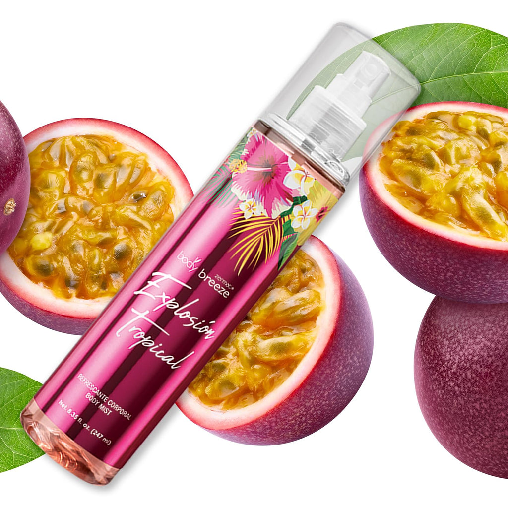 Zermat Explosion Tropical Body Mist for Women | Hydrating Glycerin Formula, Floral-Fruity Scent 8.35 fl oz