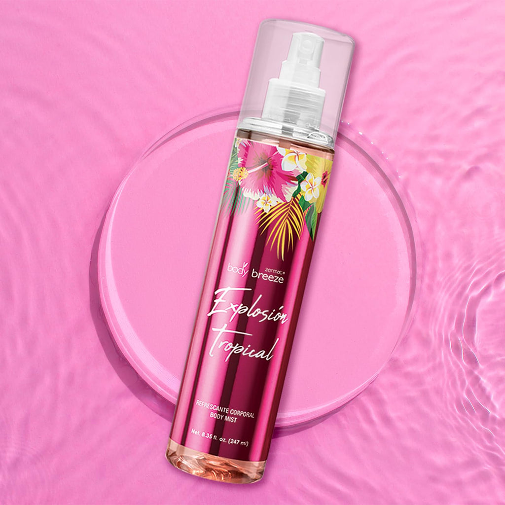 Zermat Explosion Tropical Body Mist for Women | Hydrating Glycerin Formula, Floral-Fruity Scent 8.35 fl oz