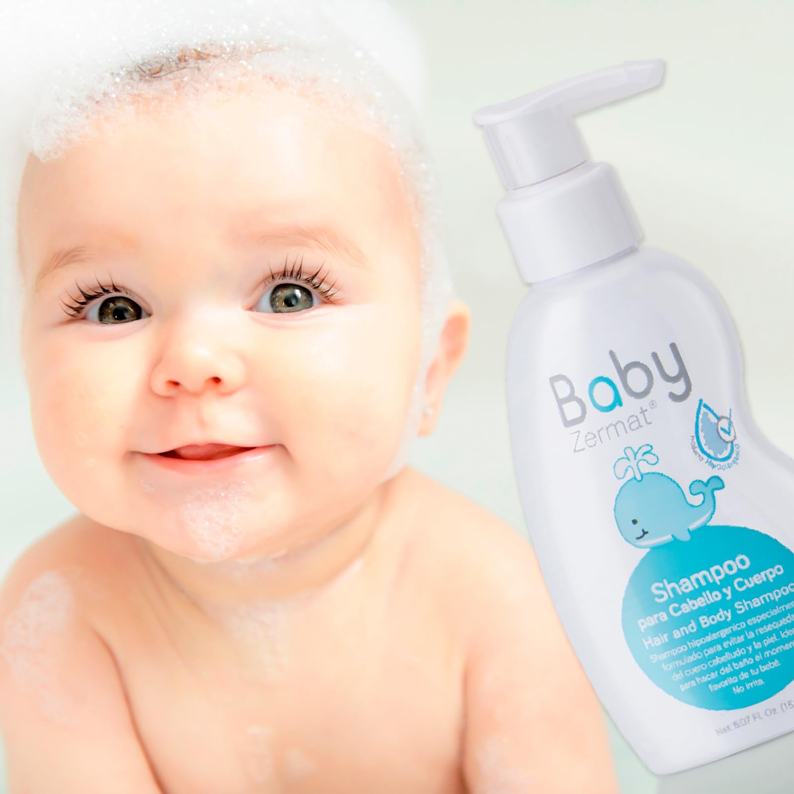 Zermat Hair and Body Shampoo for Babies – Gentle, Irritation-Free Cleansing (5.07 Fl Oz)