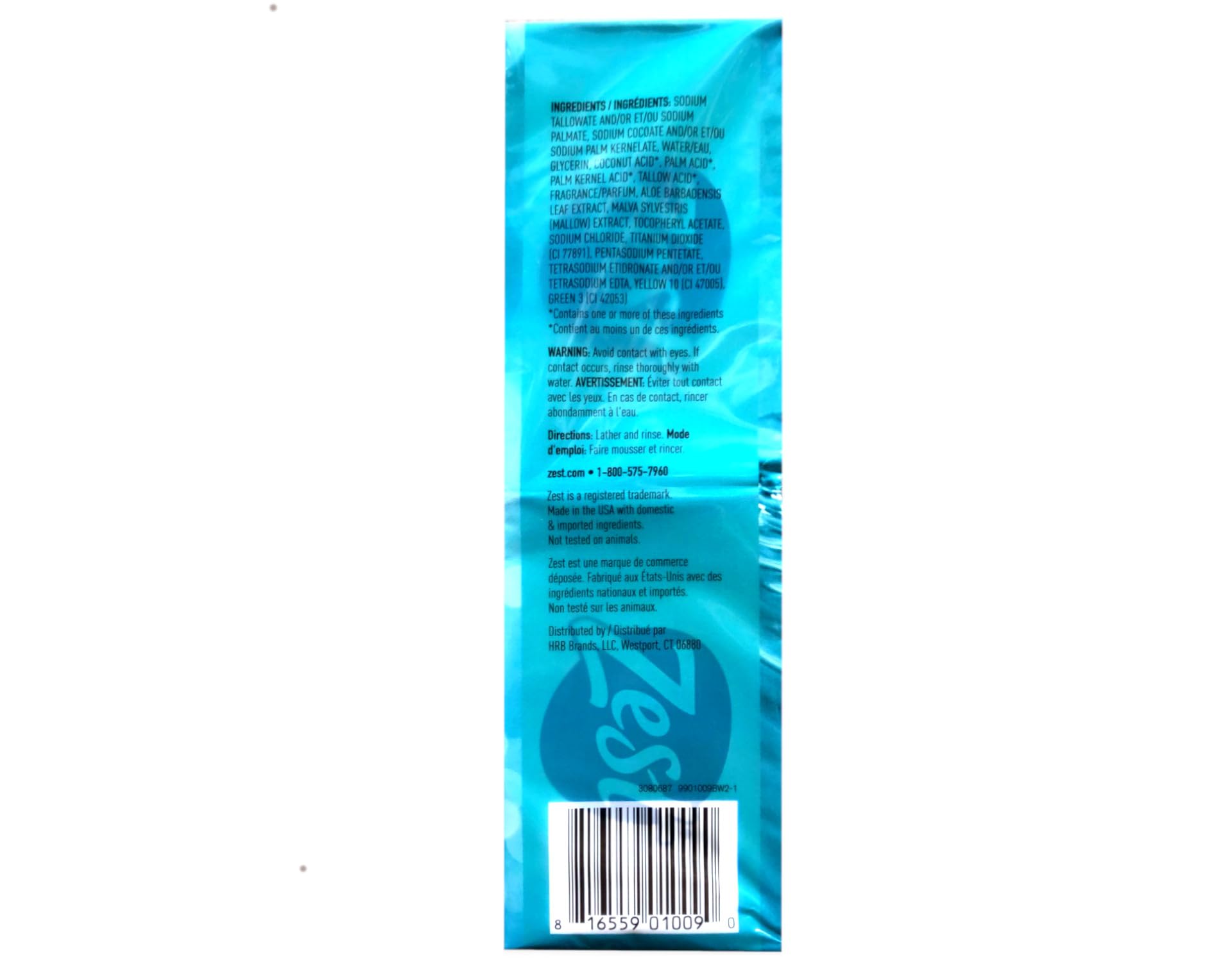 Zest Aqua Pure Cleansing Bar Soap — 20% More Moisture, Vitamin E, 8 Bars (Pack of 2)