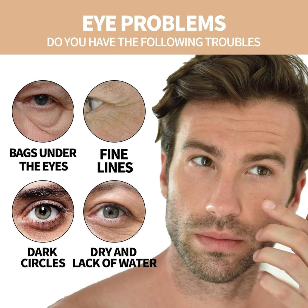Zevorify Eye Repair Stick for Men | Cooling Under-Eye Roller, Depuff & Hydrate
