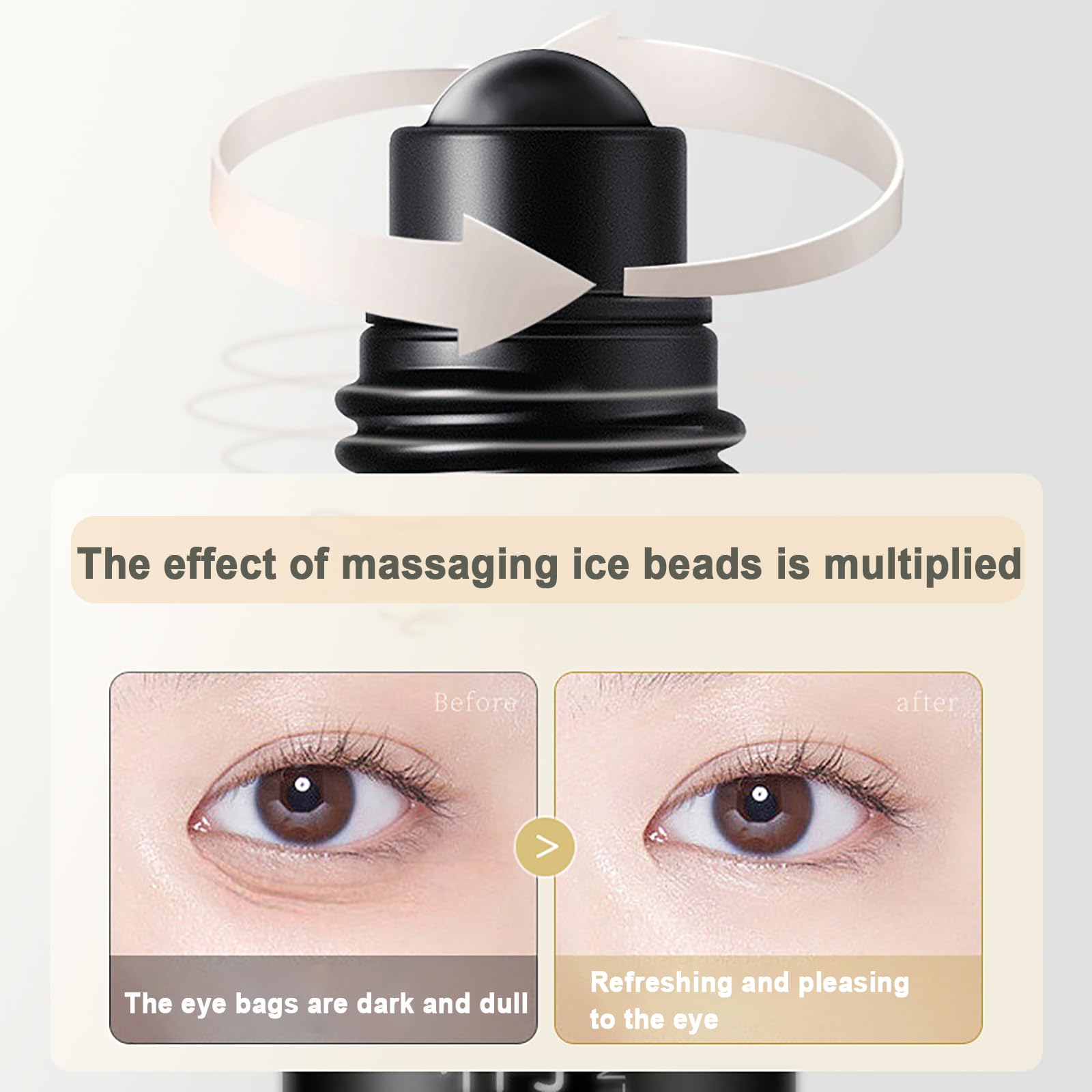 Zevorify Eye Repair Stick for Men | Cooling Under-Eye Roller, Depuff & Hydrate