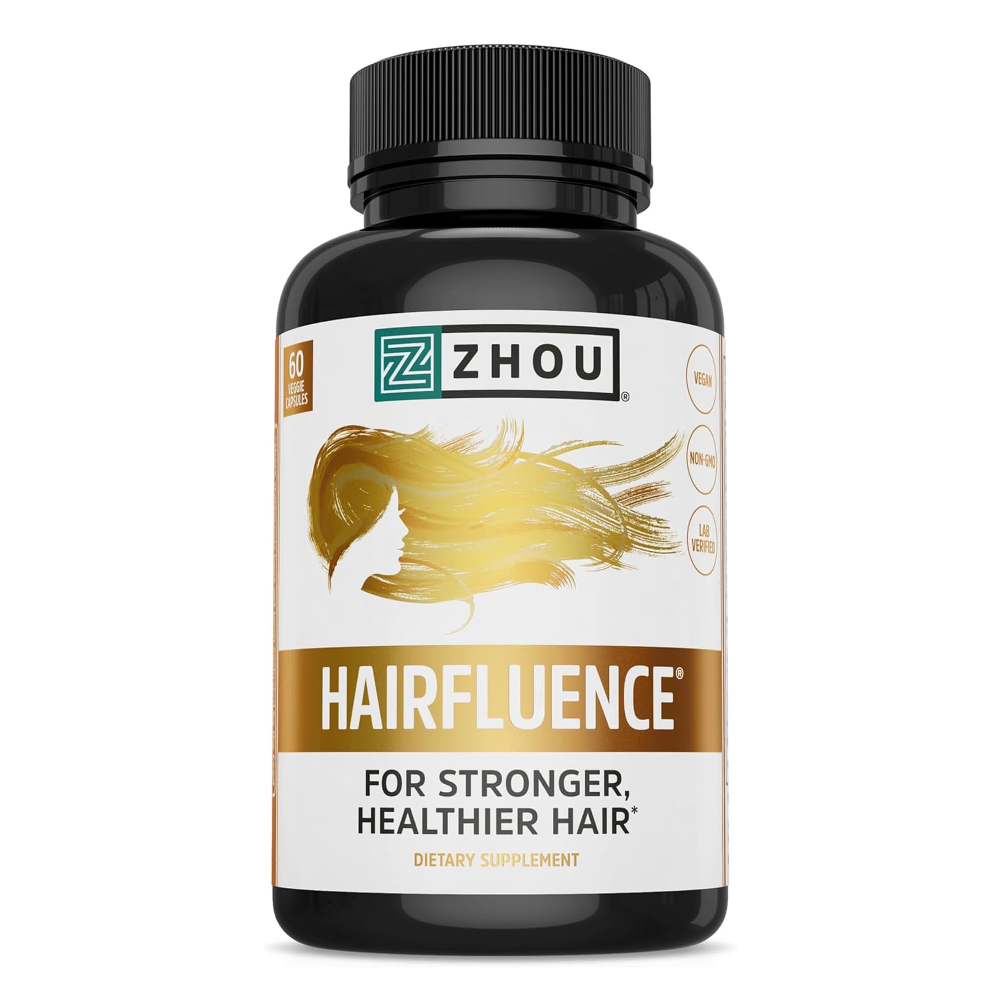ZHOU Hairfluence – Clinically Studied Hair Support with Lustriva and Keranat