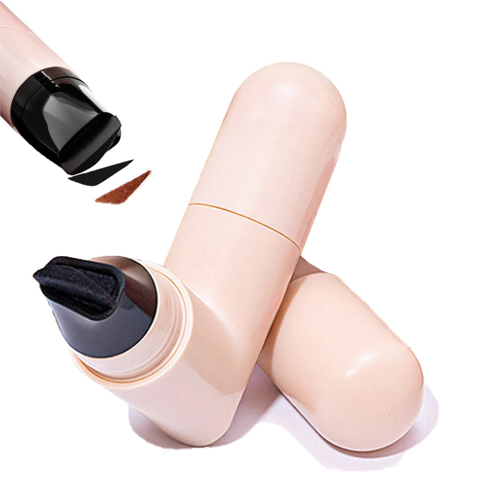 zimdun 2 Pcs Rotating Eyeliner Stamp Set – Foldable Winged Eyeliner Tool, Waterproof & Smudge-Proof (Black & Brown)