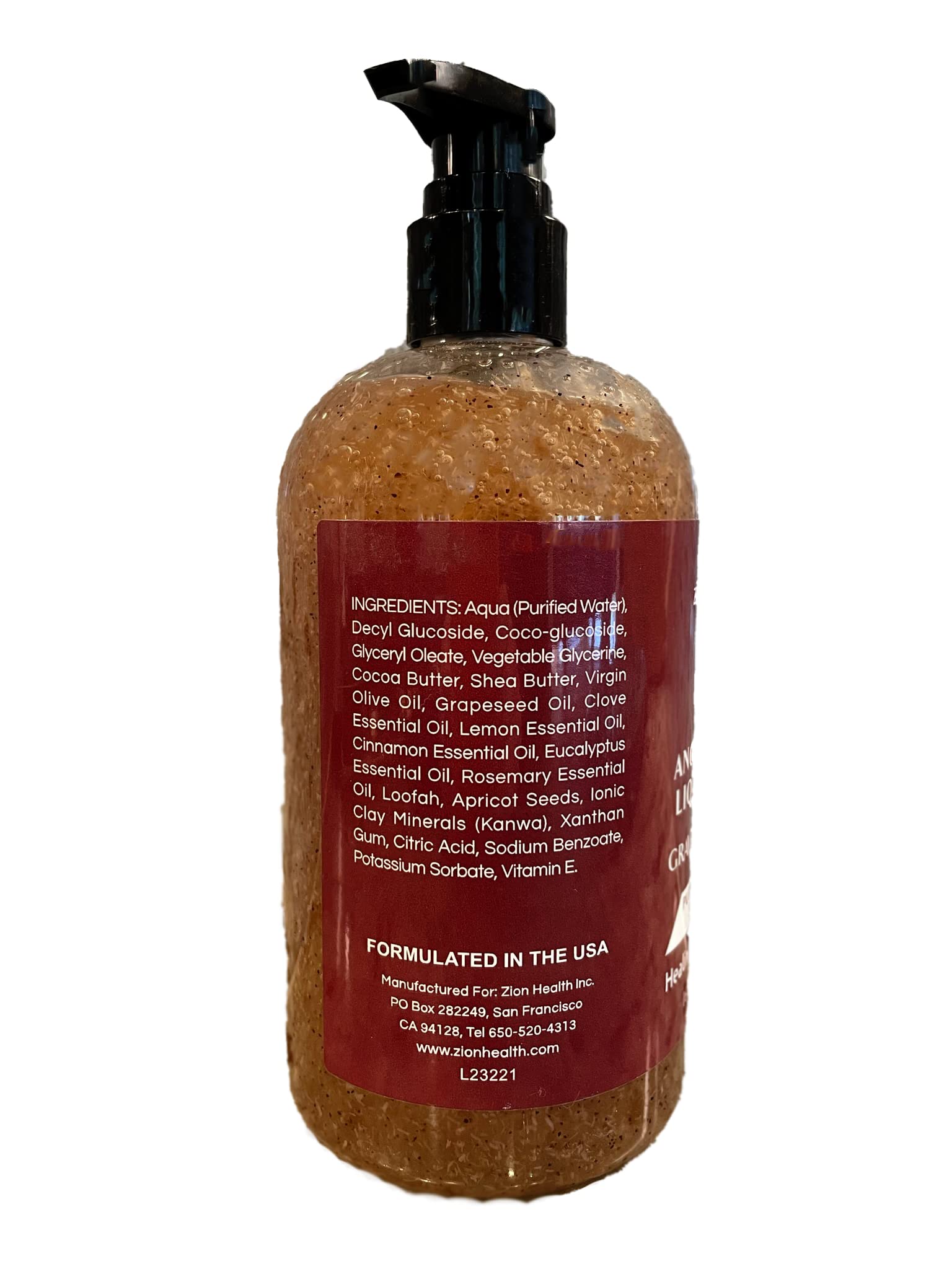 Zion Health Liquid Soap 16 oz Grave Robber Oil – Purifying, Vegan, Sulfate-Free