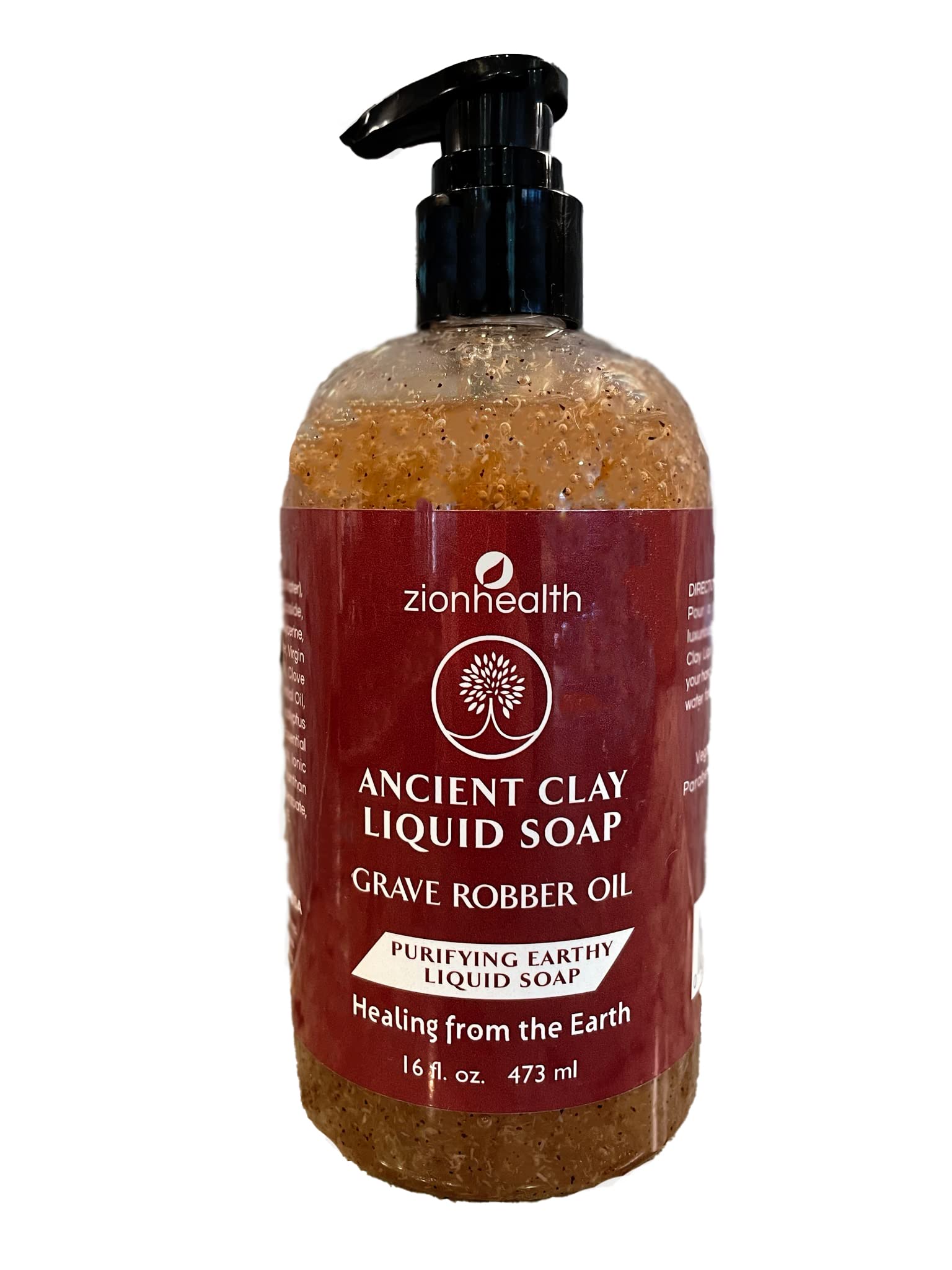Zion Health Liquid Soap 16 oz Grave Robber Oil – Purifying, Vegan, Sulfate-Free