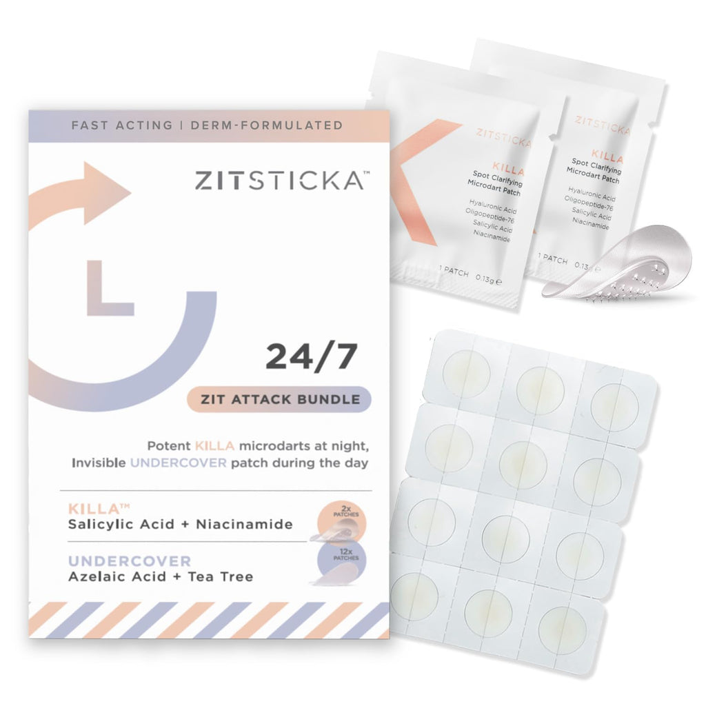 ZitSticka 24/7 Attack Bundle (14-Pack) – Pimple Patches for Face & Body