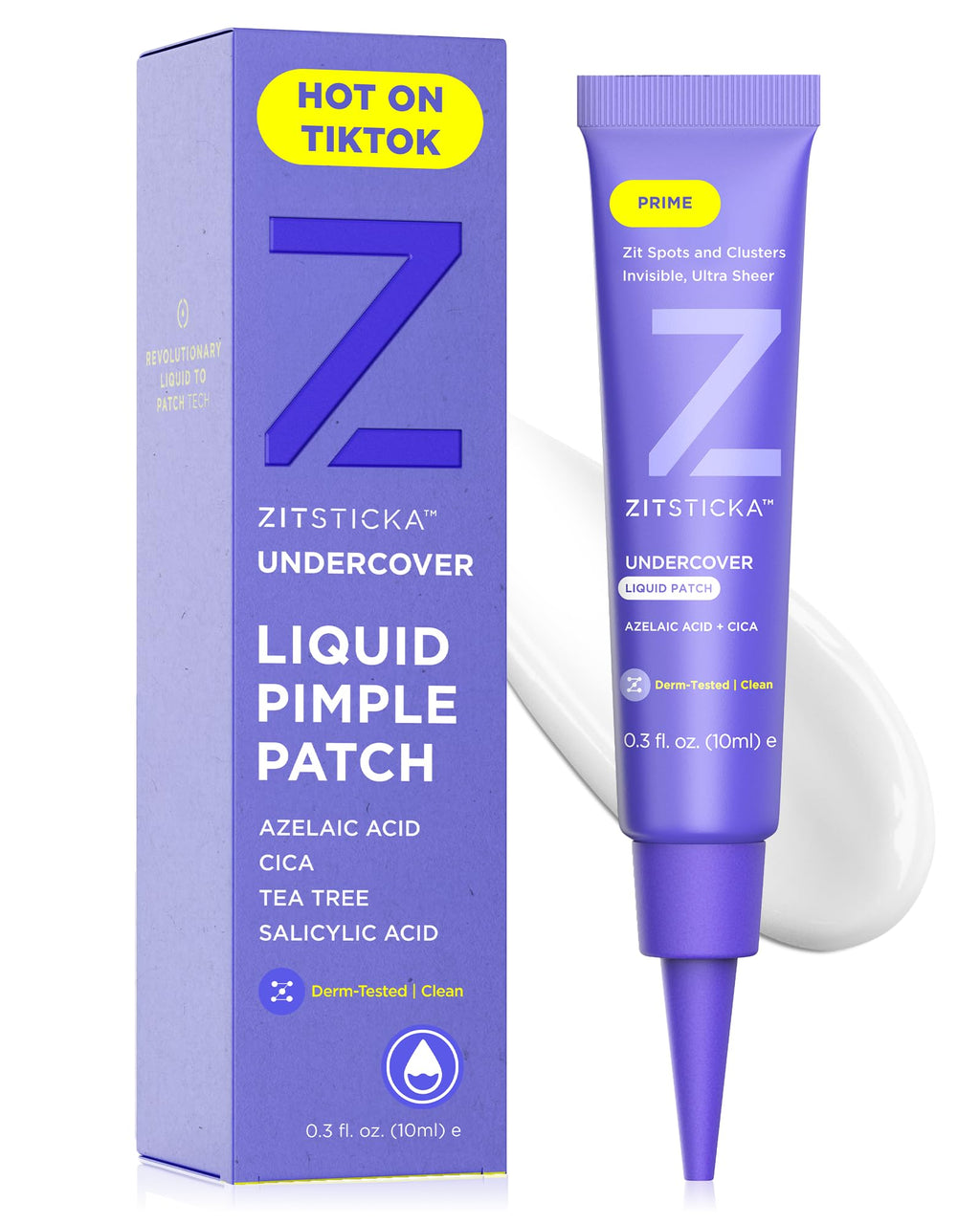 ZitSticka Liquid Pimple Patch – Invisible, Customizable Gel for Face (0.3oz / 10ml)