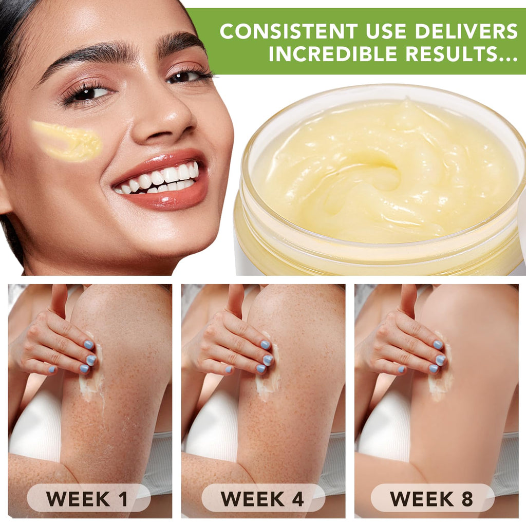 ZIXAOK Organic Raw Shea Butter – 100% Pure & Unrefined, 7.8 oz, Deep Moisture for Skin, Hair & Lips