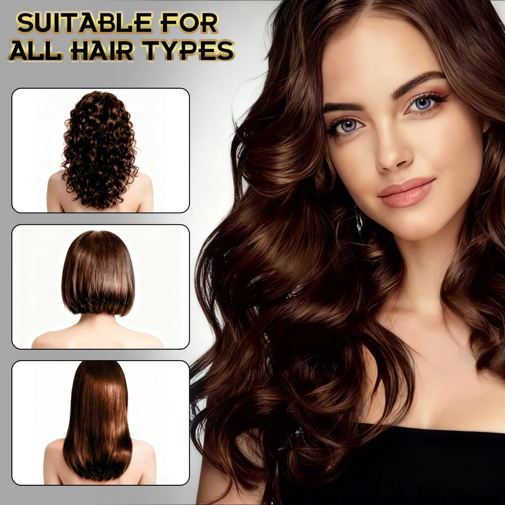 ZIXSIRP Dark Brown Hair Dye Shampoo 3-in-1 for Gray Hair – Herbal Color