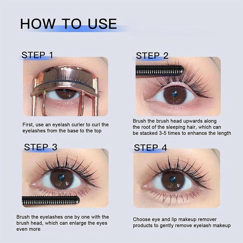 ZkYo Beauty Steel Tube Eyelash Primer & Waterproof Mascara – Curl & Longevity