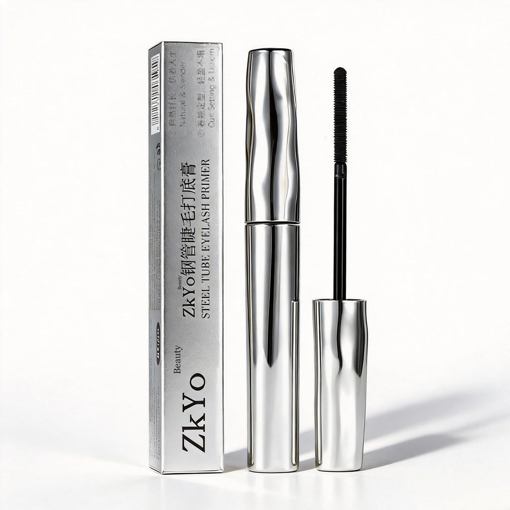 ZkYo Beauty Steel Tube Eyelash Primer & Waterproof Mascara – Curl & Longevity