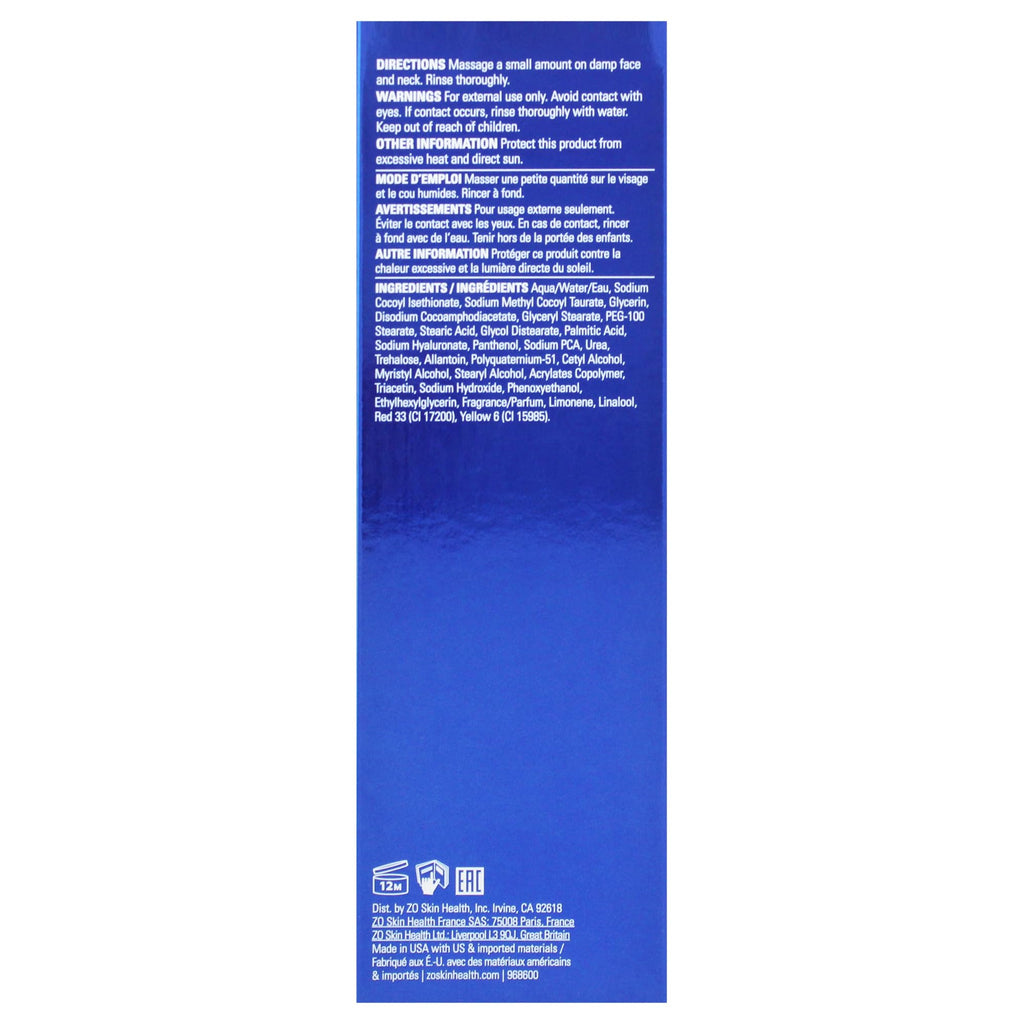 ZO Skin Health Hydrating Cleanser - Normal to Dry Skin (6.7 oz) | Sulfate-Free