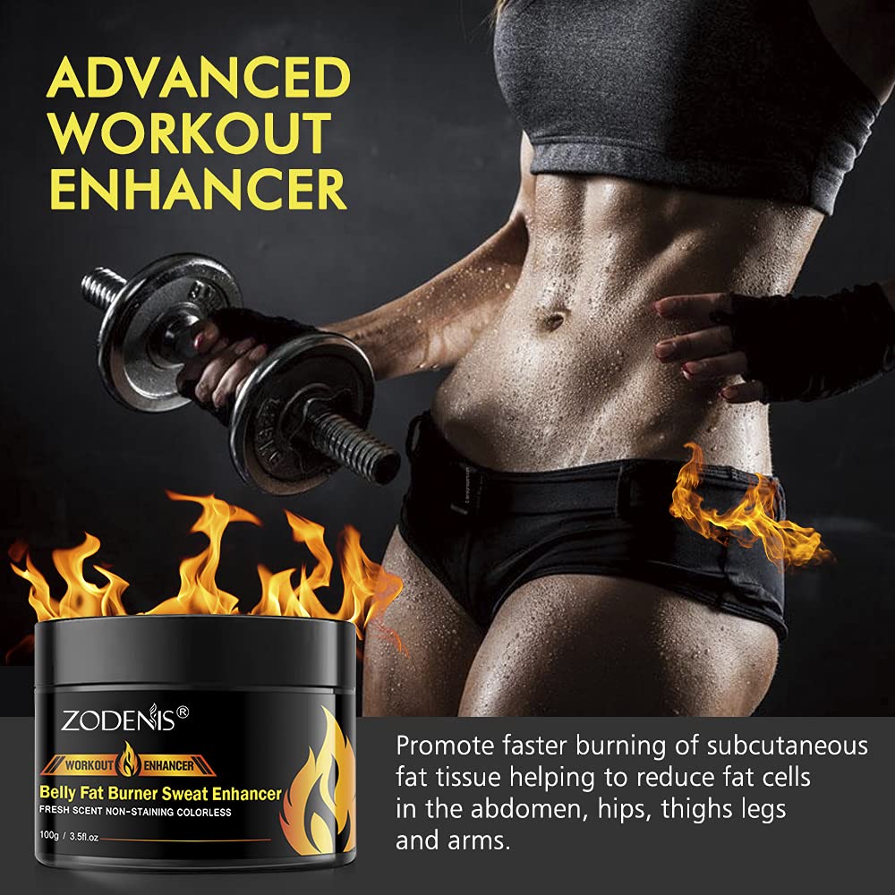 ZODENIS Hot Cream Cellulite & Fat Burner – Slimming Cream for Belly & Thighs (3.5 oz)
