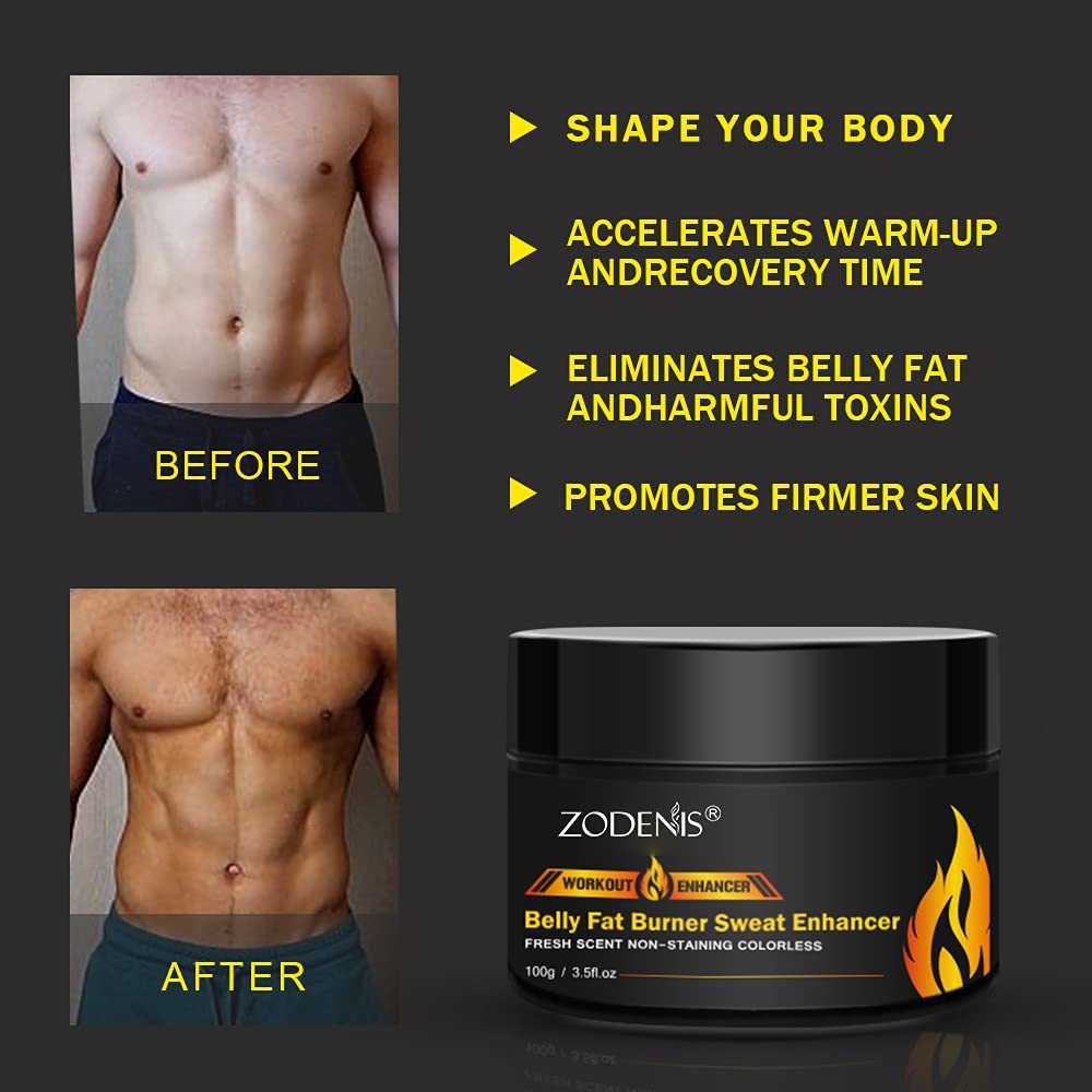 ZODENIS Hot Cream Cellulite & Fat Burner – Slimming Cream for Belly & Thighs (3.5 oz)