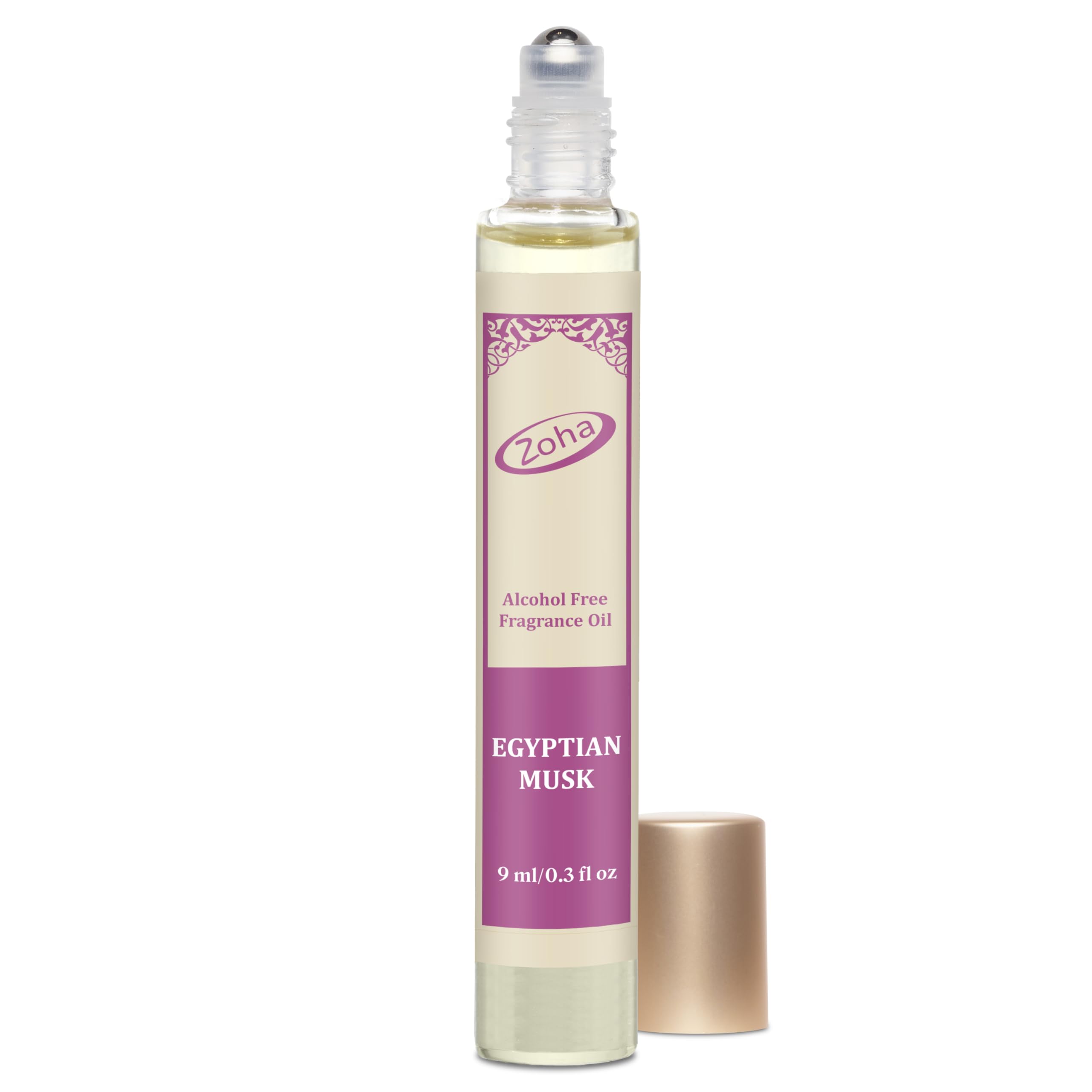 Zoha Egyptian Musk Oil Perfume – Alcohol-Free, Skin-Friendly Roll-On (9ml)