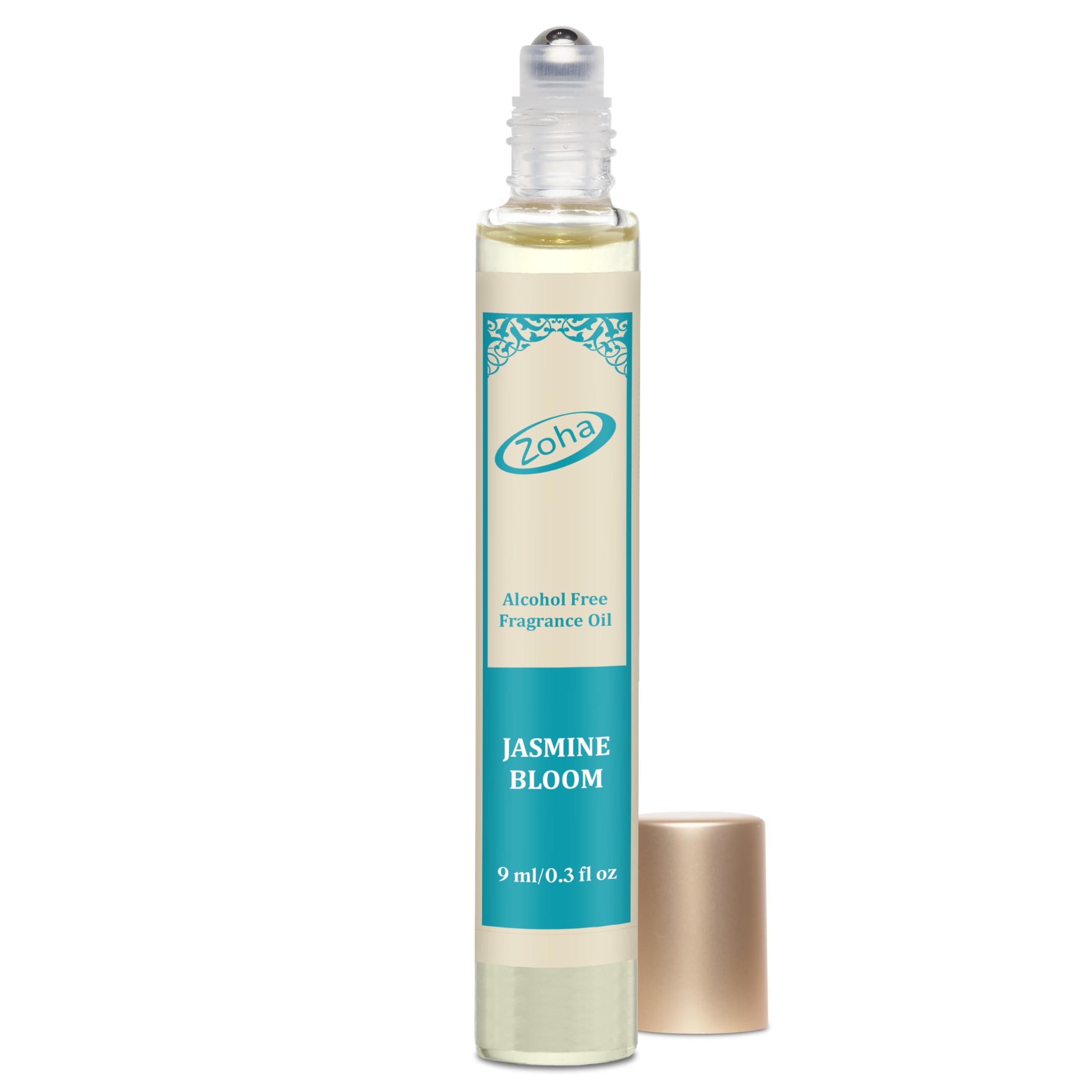 Zoha Jasmine Bloom – Alcohol-Free Jasmine Perfume Oil, 9ml Roller (Unisex)