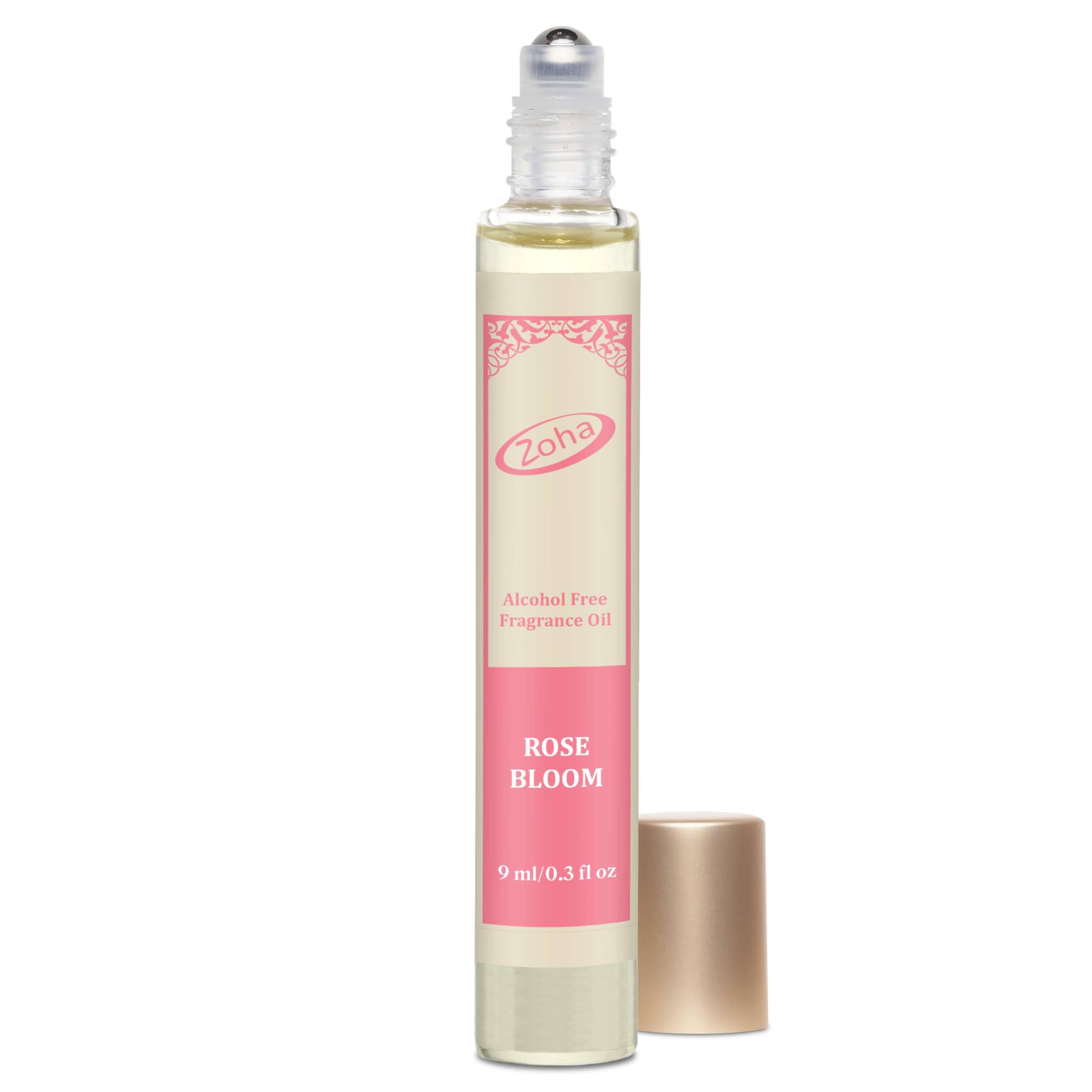 Zoha Rose Bloom Perfume Oil – Alcohol-Free 9ml Roller