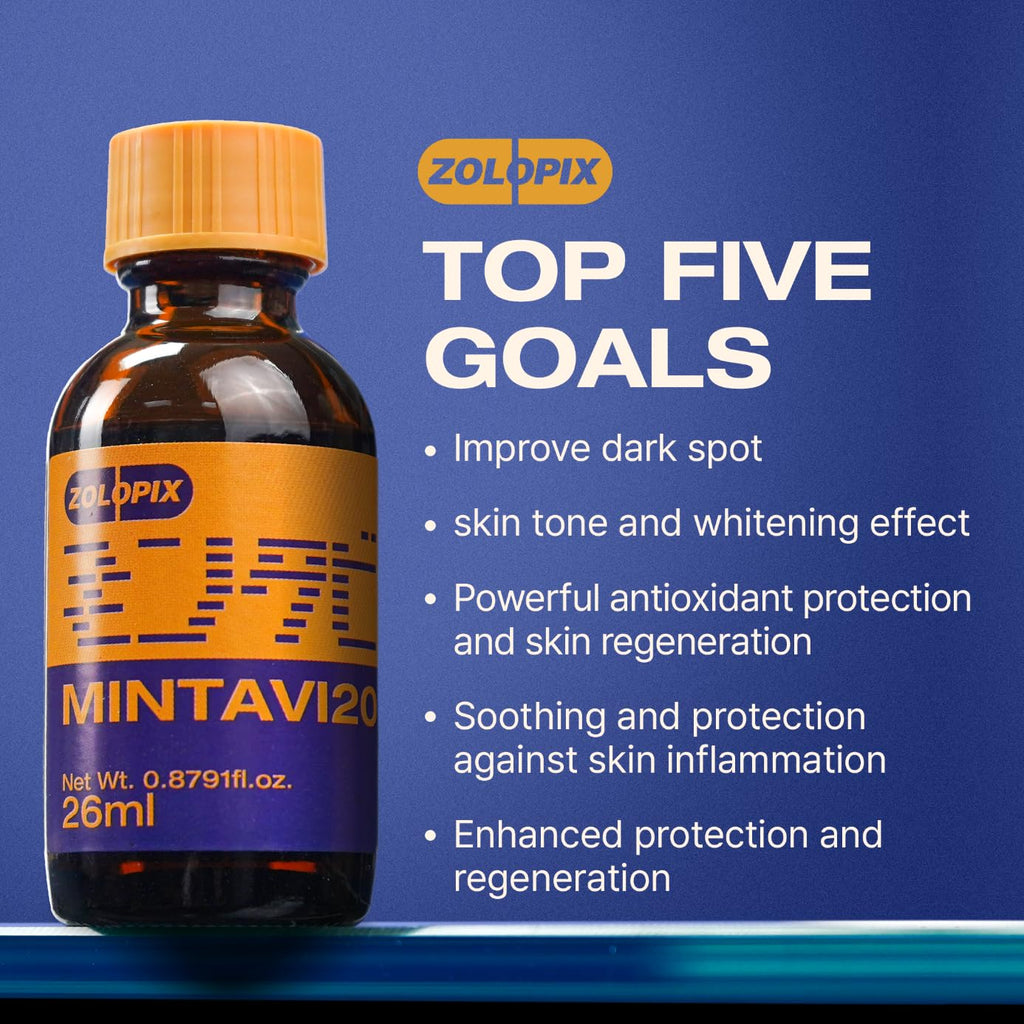 ZOLOPIX MINTAVI20 20% Vitamin C Serum with Alpha Arbutin & Tranexamic Acid | Brighten Dark Spots (26 ml)