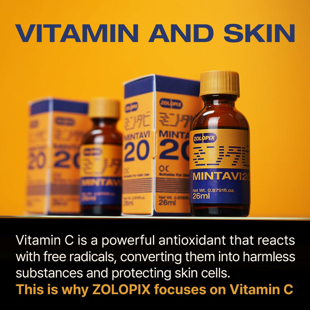ZOLOPIX MINTAVI20 20% Vitamin C Serum with Alpha Arbutin & Tranexamic Acid | Brighten Dark Spots (26 ml)